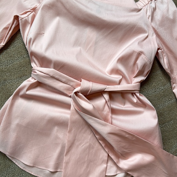 White House Black Market Off-Shoulder‎ Blouse With Belt - Picture 9 of 17